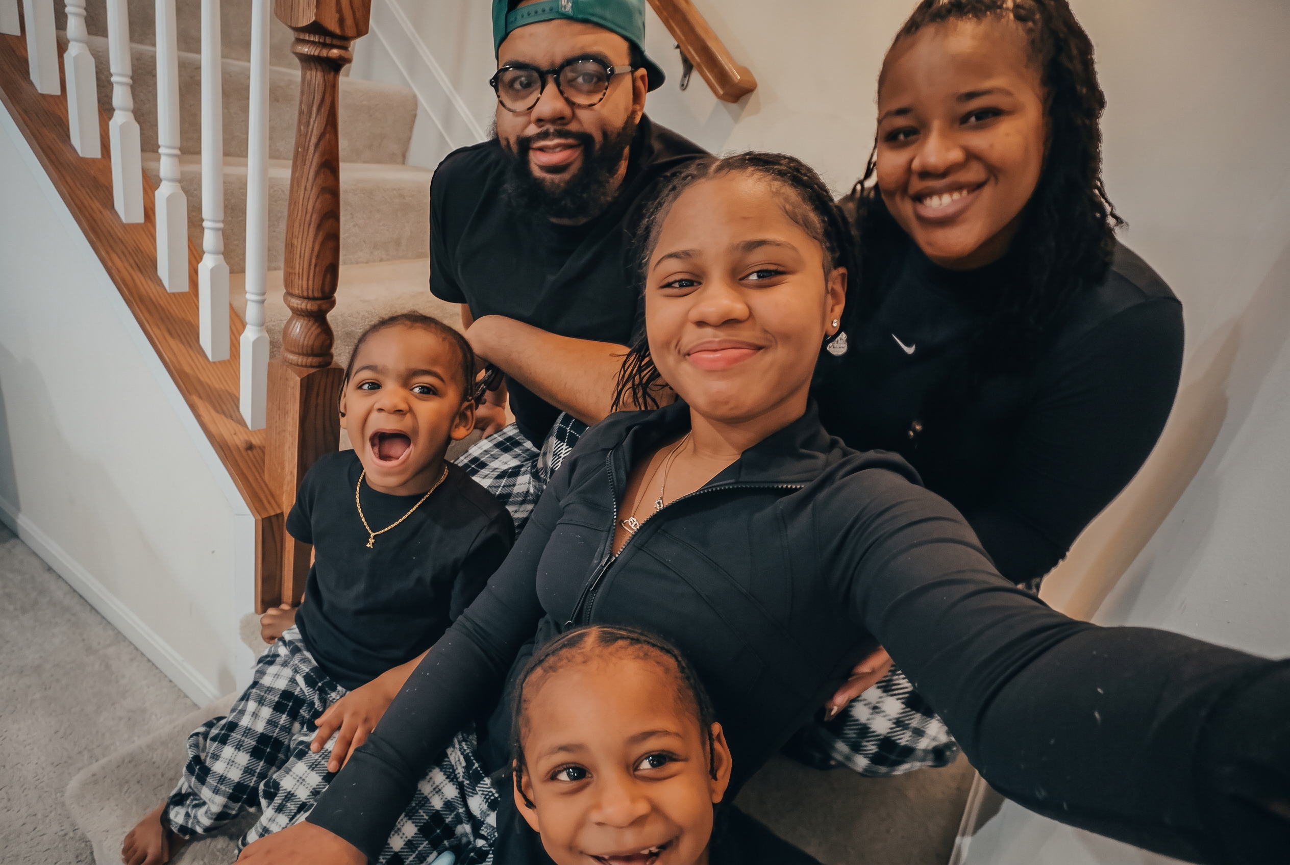 Jaytee Miller with his children